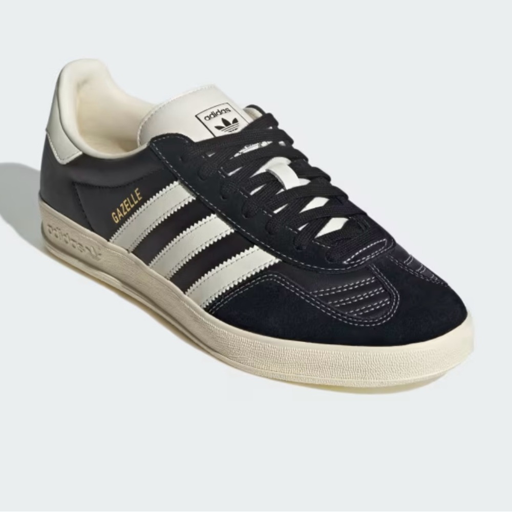 Adidas Gazelle Black and Cream Sneakers- 8 men’s